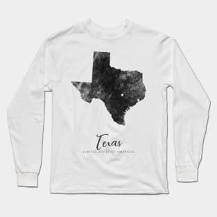 Texas state map Long Sleeve T-Shirt